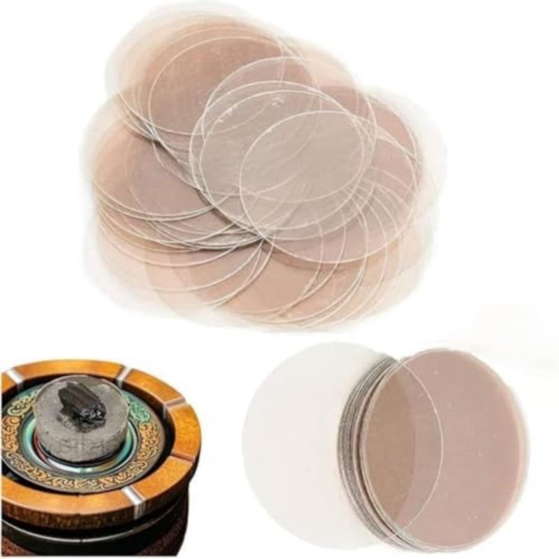 Mica Plate Sheets for Incense Burners, Reusable Mica Plates for Sandalwood Chips, Extend Combustion Time, Aromatherapy Pad for Home Use - Image 1