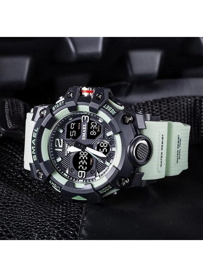 SMAEL Men's Military Waterproof Sports Watch Date Multifunction LED Alarm Stopwatch Digital Watch for Men - Image 4