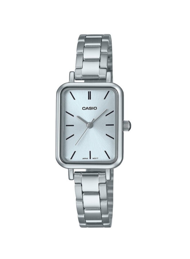 كاسيو ساعة كاسيو المقاومة للماء، أنالوج، كواتز، بحزام من الفولاذ المقاوم للصدأ - LTP-V009D-2EUDF - 20مم - Image 1