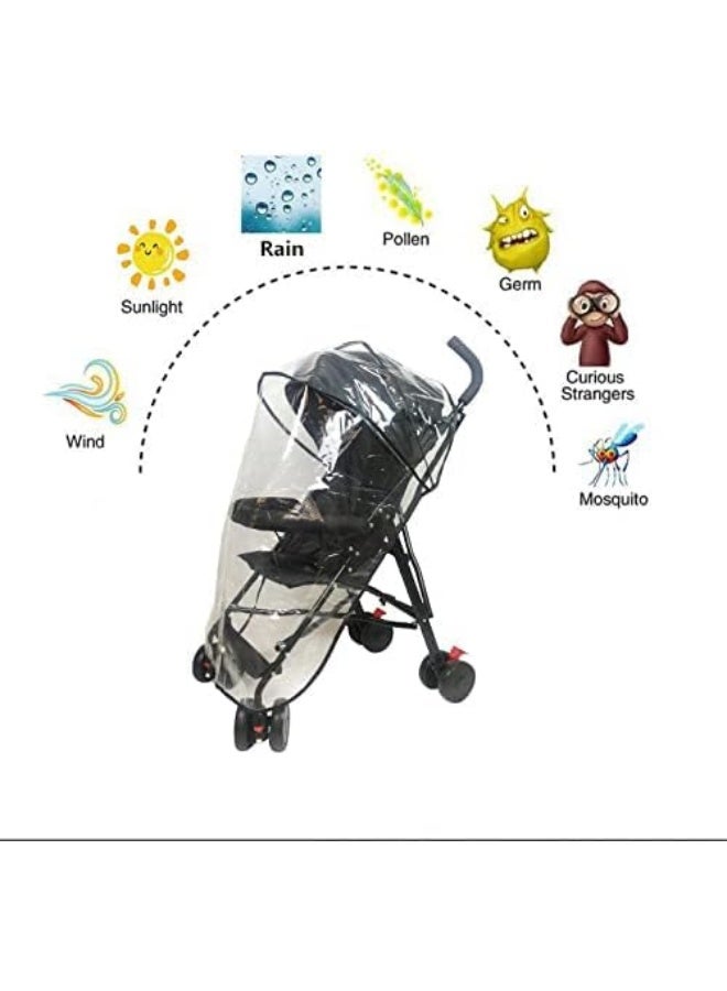 LLUFO Stroller Rain Cover Universal Stroller Cover for Toddler Umbrella Strollers - Image 5