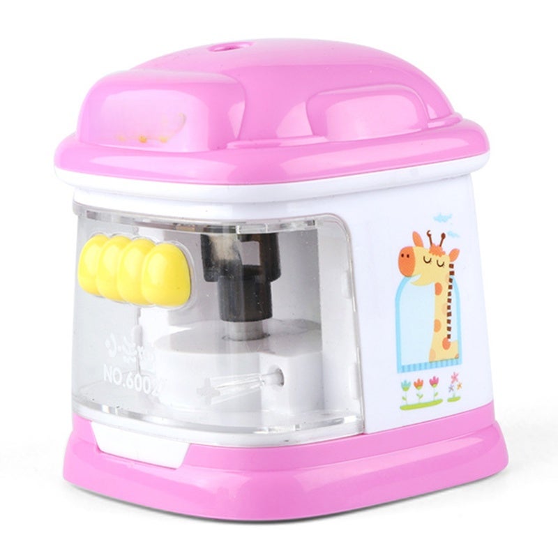 Electric Pencil Sharpener: 2 AA Battery Or USB Powered, Pressure Self Starting - Safety Protection, Anti-skid Pad For Kids Home Classroom Office - Image 1