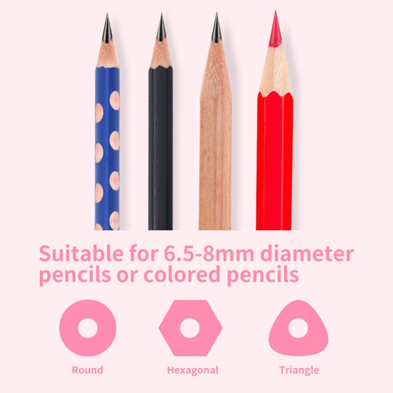 Electric Pencil Sharpener: 2 AA Battery Or USB Powered, Pressure Self Starting - Safety Protection, Anti-skid Pad For Kids Home Classroom Office - Image 2