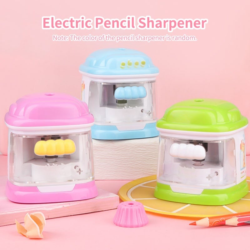 Electric Pencil Sharpener: 2 AA Battery Or USB Powered, Pressure Self Starting - Safety Protection, Anti-skid Pad For Kids Home Classroom Office - Image 5