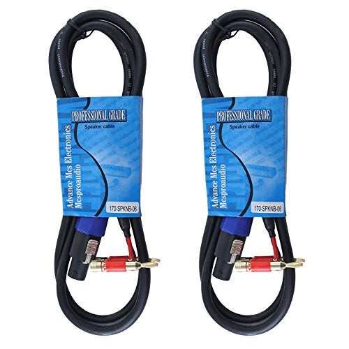 MCSPROAUDIO 12 Gauge Speaker Cables 2 Cable Pack (10 Foot Each) - Image 1