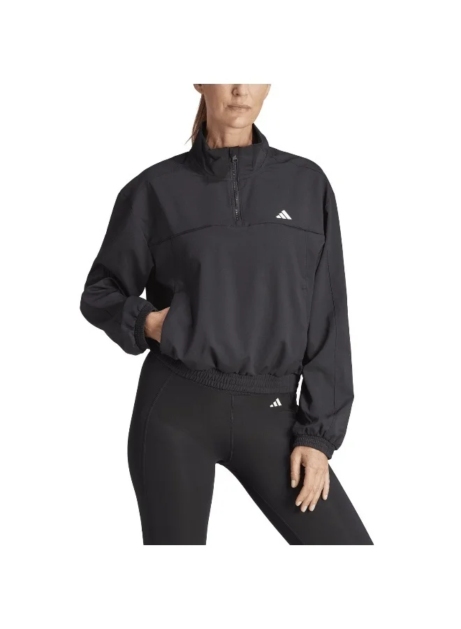adidas Originals Tr-Es Min 1/4Z Black Training Track Tops 2XS