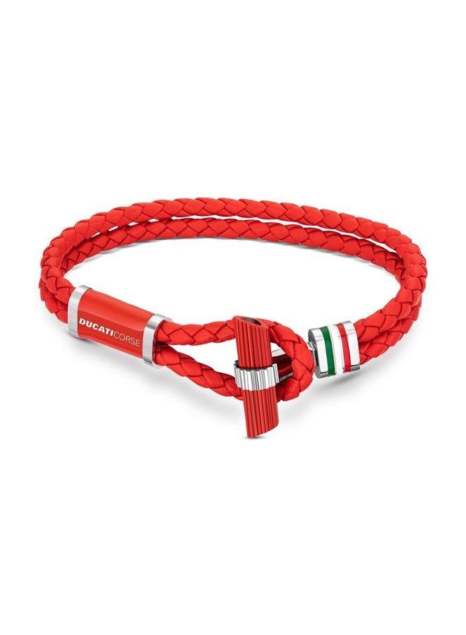 Ducati Corse Ducati Collezione T Red Bracelet For MenDTAGB2136808 - Image 1