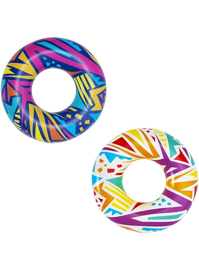 بست واي حلقة سباحة هندسية مقاس 42 بوصة/1.07 متر - Image 1