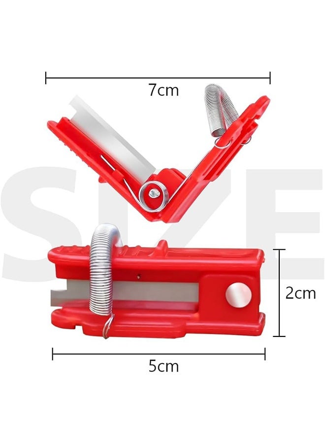 Ba Love 3 Pcs Red Multifunctional Gardening Thump Knife, New Gardening Picking Finger Knife Thumb Cutter, Garden Finger Fruit Picker, Garden Orchard Hand Tools for Gardeners Picking Fruits - Image 2