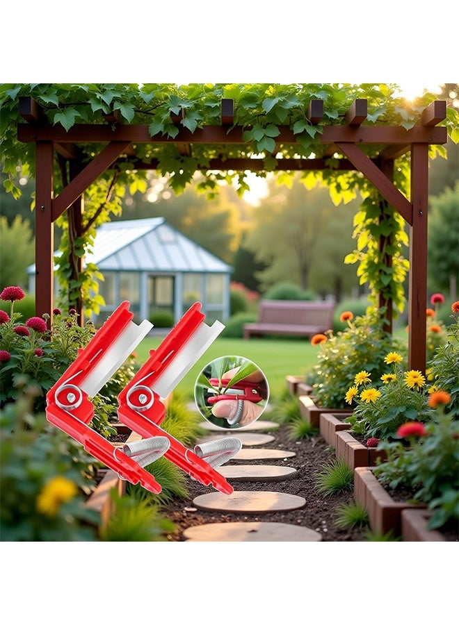Ba Love 3 Pcs Red Multifunctional Gardening Thump Knife, New Gardening Picking Finger Knife Thumb Cutter, Garden Finger Fruit Picker, Garden Orchard Hand Tools for Gardeners Picking Fruits - Image 3