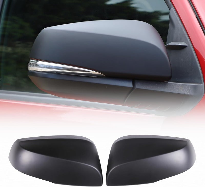 CHEAYAR Door Rear View Mirror Cover Cap for Toyota Tacoma 2015-2022, ABS Side Mirror Cover Trim (Matt Black) - Image 1