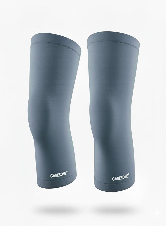 caresome Ortho Cotton Knee Support, Knee Caps, Brace For Pain Relief Products, Pad Leg Sleeves, Gym Squats Belt Support For Men and Women - Grey - M - Image 1