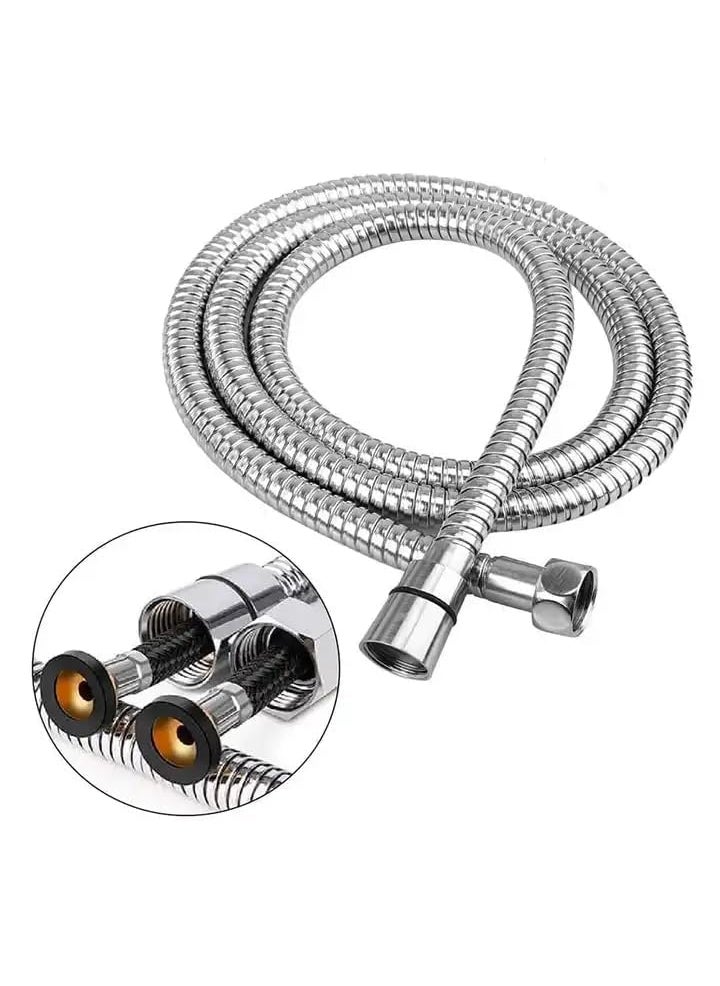KINIK KINIK Diamond Stainless Steel Chrome Finished 2 Meter Flexible Shower Hose Handshower Hose Shower Tube and Health Faucet Tube for Bathroom  - Image 4