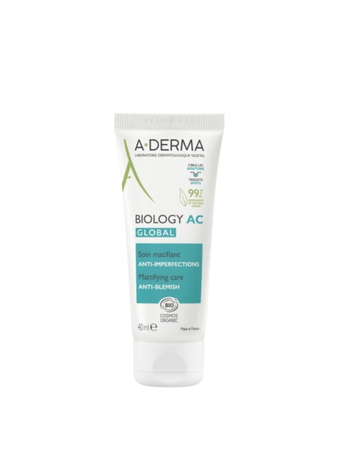 A-Derma Biology AC Global Anti-Blemish Cream 40ml - Image 1