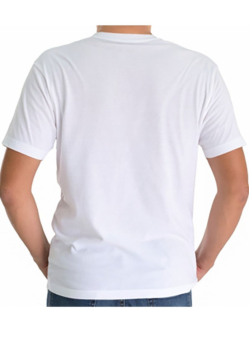 Generic - United Kingdom Flag Printed Classic Great Britain Round Neck Short Sleeve White T-shirt - Image 1