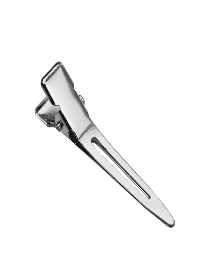 24Pcs Duck Bill Clips Salon Alligator Clips Metal Hair Clips with Nonslip Grip Hairdressing Styling Sectioning Clip for Hair Styling Silver - Image 2