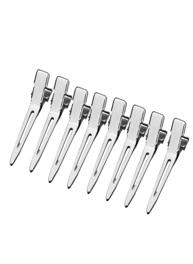 24Pcs Duck Bill Clips Salon Alligator Clips Metal Hair Clips with Nonslip Grip Hairdressing Styling Sectioning Clip for Hair Styling Silver - Image 4