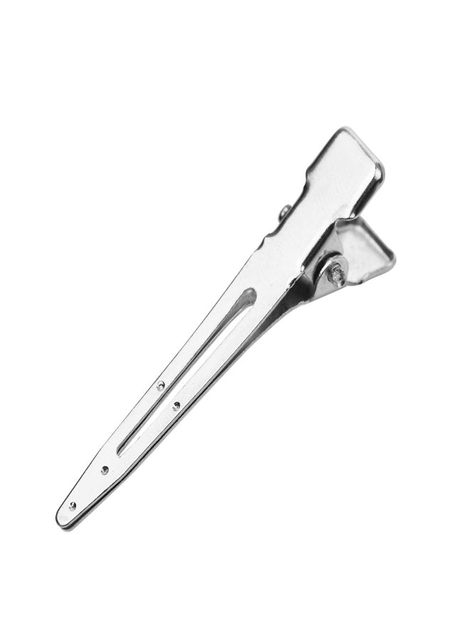 24Pcs Duck Bill Clips Salon Alligator Clips Metal Hair Clips with Nonslip Grip Hairdressing Styling Sectioning Clip for Hair Styling Silver - Image 5