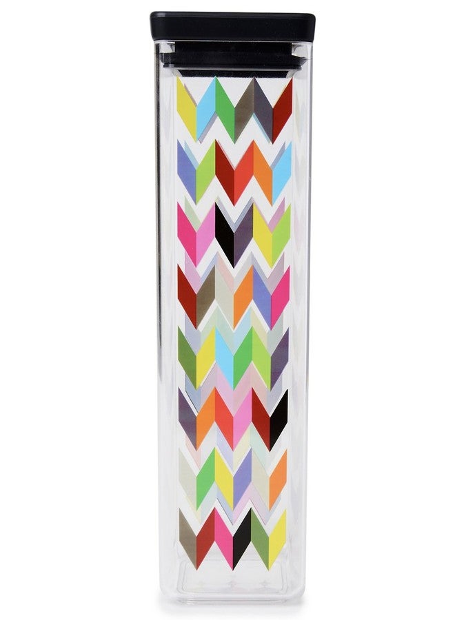 فرنش بول علبة تخزين الحبوب والأطعمة الجافة من فرينش بول زيغي، مصنوعة من البلاستيك الخالي من مادة BPA، مانعة للتسرب، مع غطاء - مثالية للمطبخ، والخزائن، والوجبات الخفيفة، محكمة الإغلاق، قابلة للتكديس، لتنظيم الطعام، سعة 85 أونصة. - Image 1