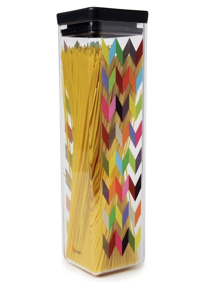 فرنش بول علبة تخزين الحبوب والأطعمة الجافة من فرينش بول زيغي، مصنوعة من البلاستيك الخالي من مادة BPA، مانعة للتسرب، مع غطاء - مثالية للمطبخ، والخزائن، والوجبات الخفيفة، محكمة الإغلاق، قابلة للتكديس، لتنظيم الطعام، سعة 85 أونصة. - Image 4