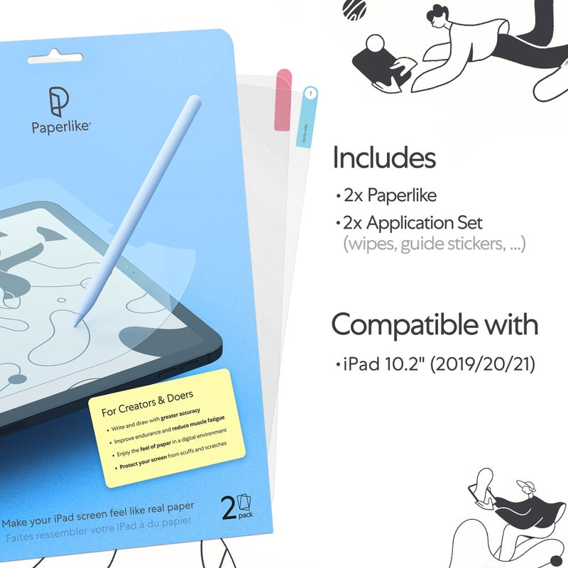 Paperlike 2.0 (النموذج السابق) لجهاز iPad 10.2" - واقي شاشة للرسم والكتابة كما على الورق - Image 2
