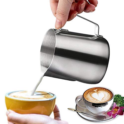 Taluka Stainless Steel Frothing Pitcher Milk Pot 350 Ml Standard Silver - Image 4