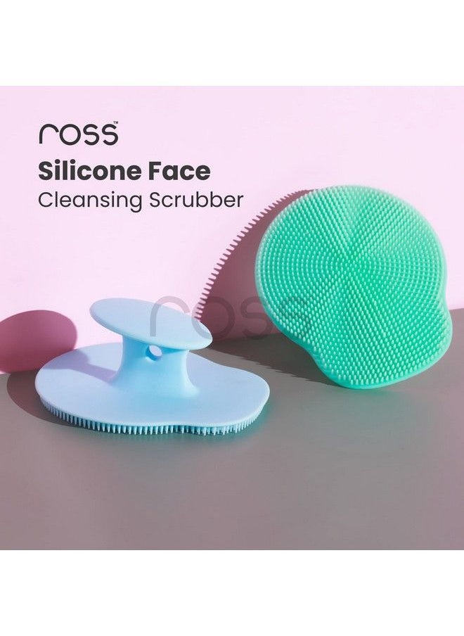 ROSS - Silicone Face Cleansing Scrubber For Exfoliation Massaging (Pack Of 2) - Image 1