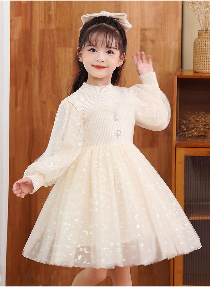 Loquat Autumn And Winter Style Princess Dress Gold  - Image 1