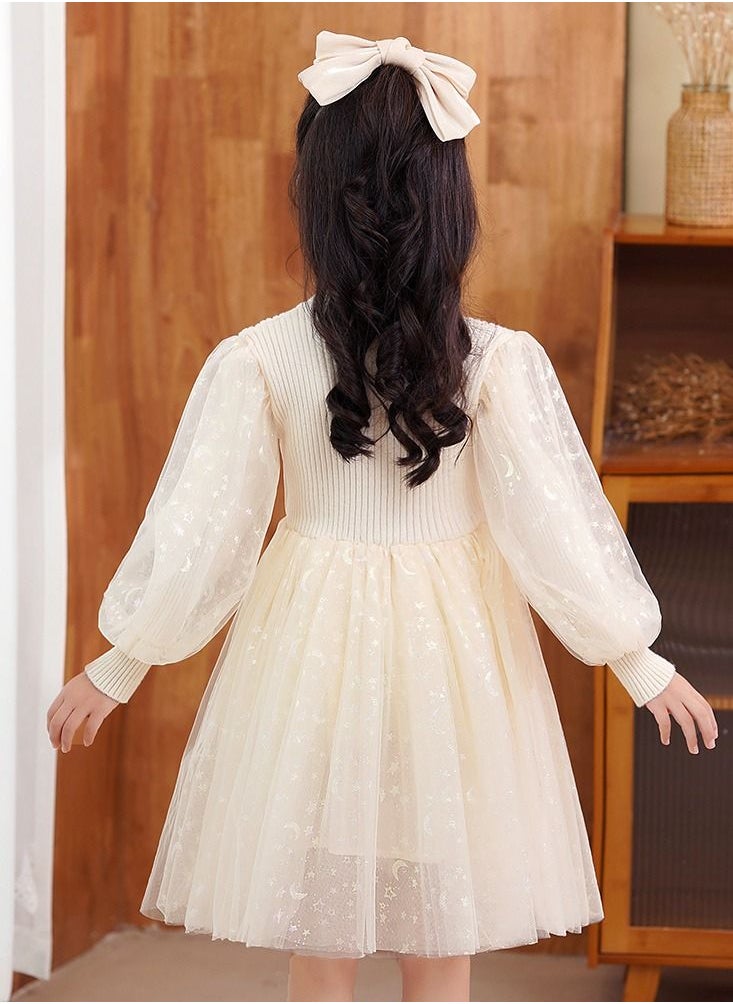 Loquat Autumn And Winter Style Princess Dress Gold  - Image 2