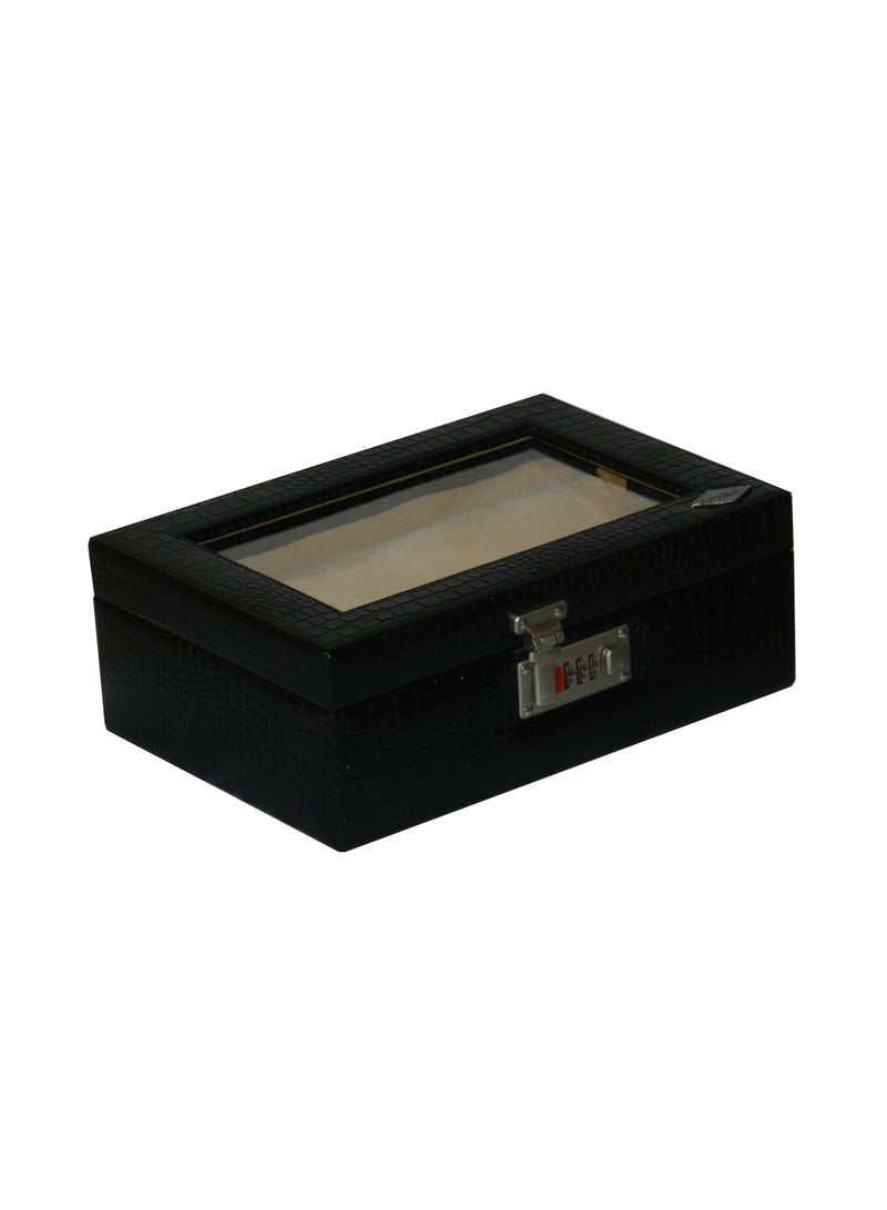 LAVERI LEATHER Laveri Genuine Leather Bracelet Jewelry Box with 2 Removable Rolls - Holder Stores Bracelets, Bangles & Watches Bangle Vanity Box REMOVABLE Vanity Box Removable Vanity Box  - Image 2