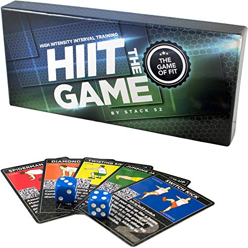 Stack 52 HIIT Interval Workout Game. Designed by Military Fitness Expert. Video Instructions Included. Bodyweight Exercises, No Equipment Needed. Fun and Motivating Training Program. - Image 1