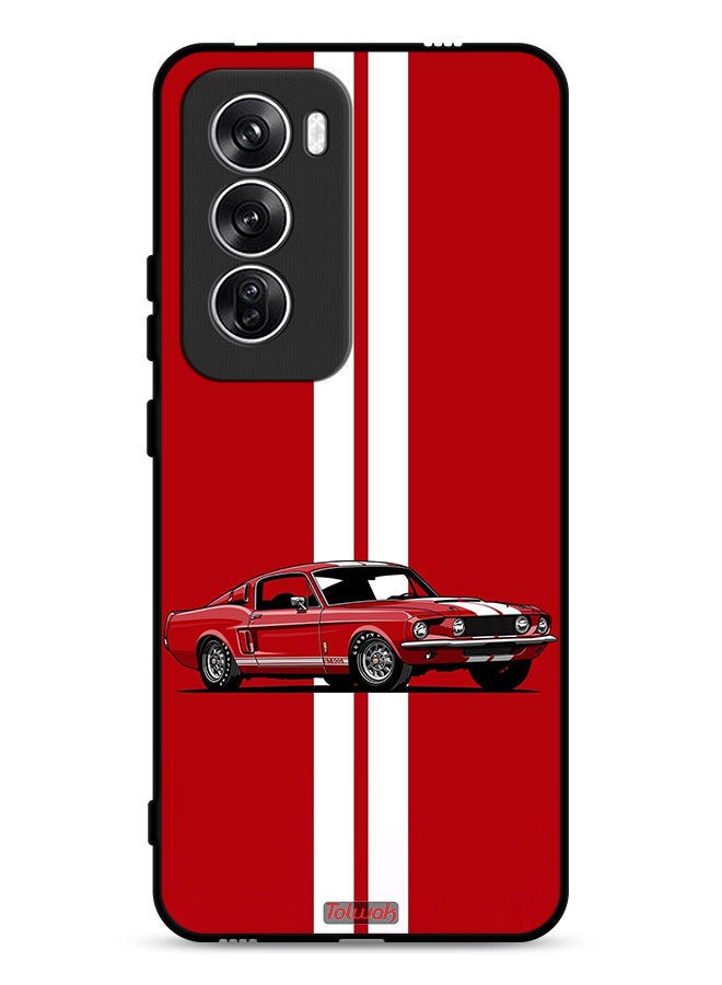 Tolwak Oppo Reno12 5G Protective Case Cover Vintage Car Abstract Art - Image 1