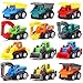 KarberDark Pull Back Car 12 Pcs Mini Truck Toy Kit Set Play Construction Engineering Vehicle Educational Preschool for Children Boys Party Favors Kids Birthday Game Gift Playset Classroom Reward - Image 3