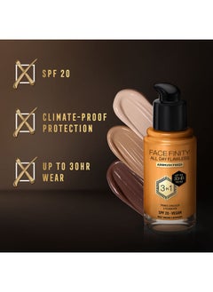 Max Factor Facefinity All Day Flawless Foundation - W87 Warm Caramel  - Image 4