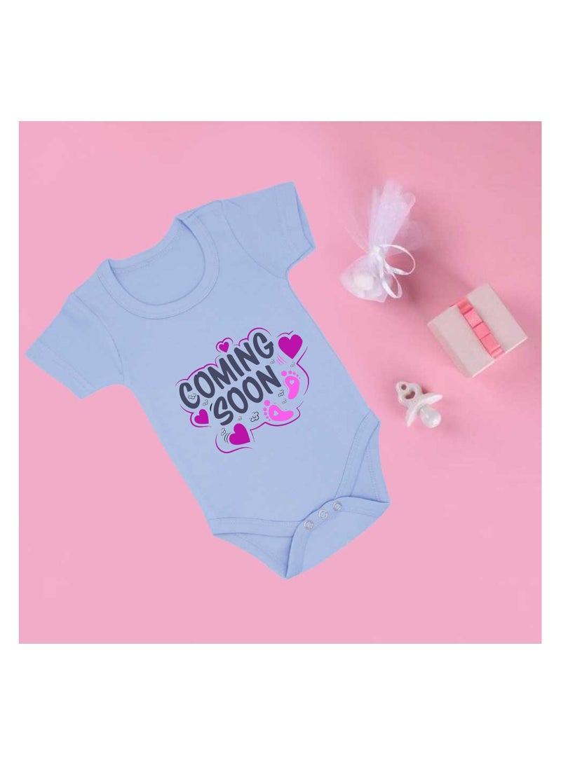 PRINTSHOP4ME Baby Romper Coming Soon Design–Soft Cotton Short Sleeve Bodysuit For Boys And Girls–Comfortable Unisex Baby Onesie For Newborns,Infants And Toddlers - Image 2