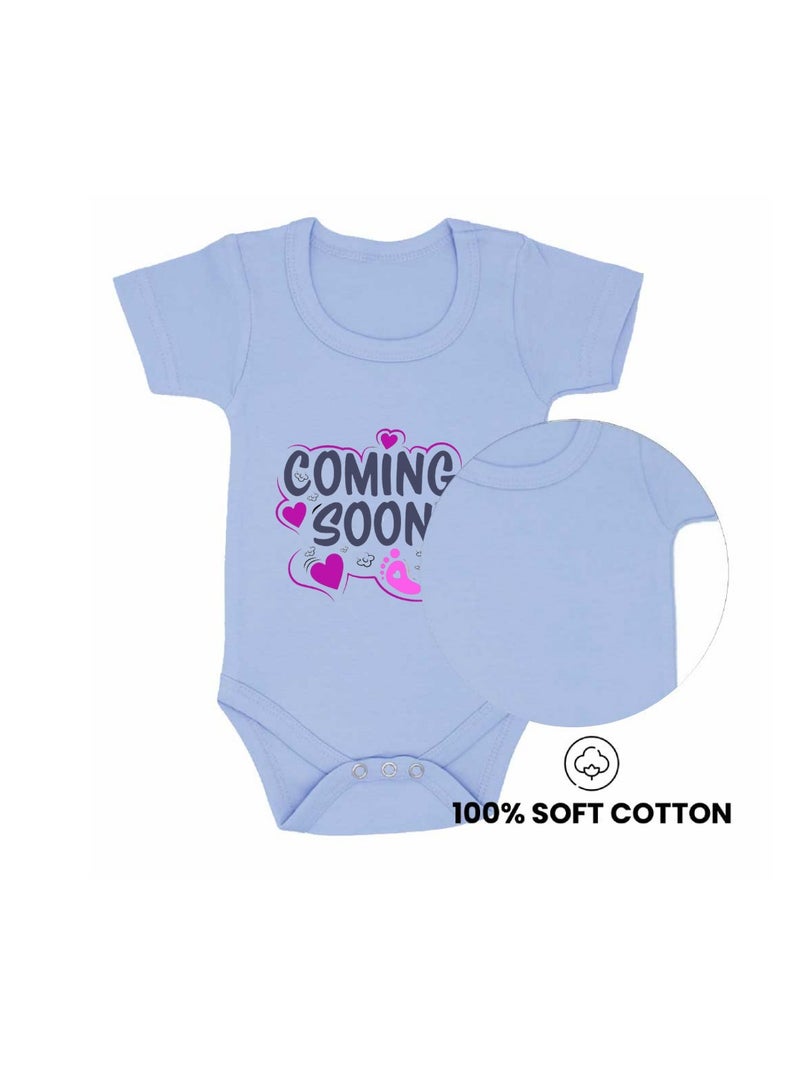 PRINTSHOP4ME Baby Romper Coming Soon Design–Soft Cotton Short Sleeve Bodysuit For Boys And Girls–Comfortable Unisex Baby Onesie For Newborns,Infants And Toddlers - Image 3
