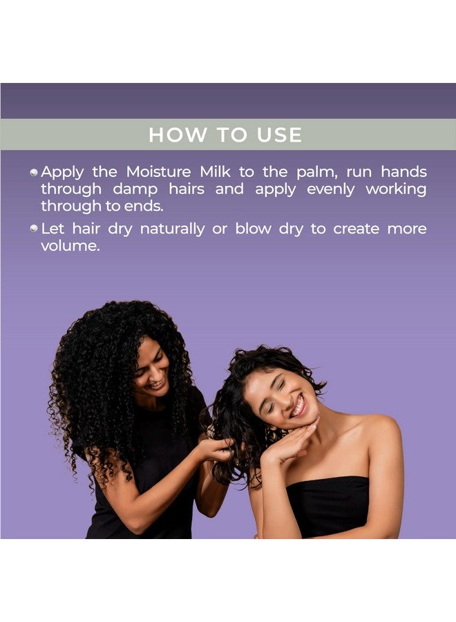 Ashba Botanics Curl Moisture Milk For Curly Coily Frizzy Dry & Wavy Hair Leave In Cream For Man & Women Blend Of Murumuru Tucuma Butter Aragan Oil & Moringa Oil (Pack Of 1 50Ml) - Image 4