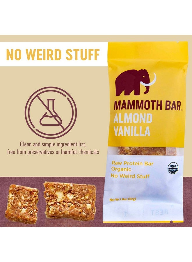 Mammoth Bar Almond Vanilla Bar - Organic Snack Bar Packed With 10G Protein. Made With Premium Almond, Dates & Egg White Protein. Paleo • Gluten Free • Raw  - Image 3