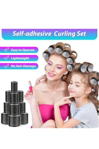 Rollers Hair Curlers 50 Pcs Set with 24Pcs Hair Rollers 4 Sizes (6 Jumbo Rollers/6 Large Rollers/6 Medium Rollers/6 Small Rollers) / 1 comb and 24 Pcs Hair Clips for Long Medium Short Hai - view 4