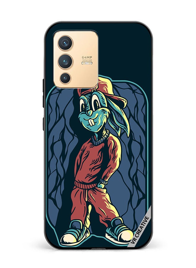VR CREATIVE Protective Case Cover For Vivo V23 5G Cool Rabit Design Multicolour - Image 1