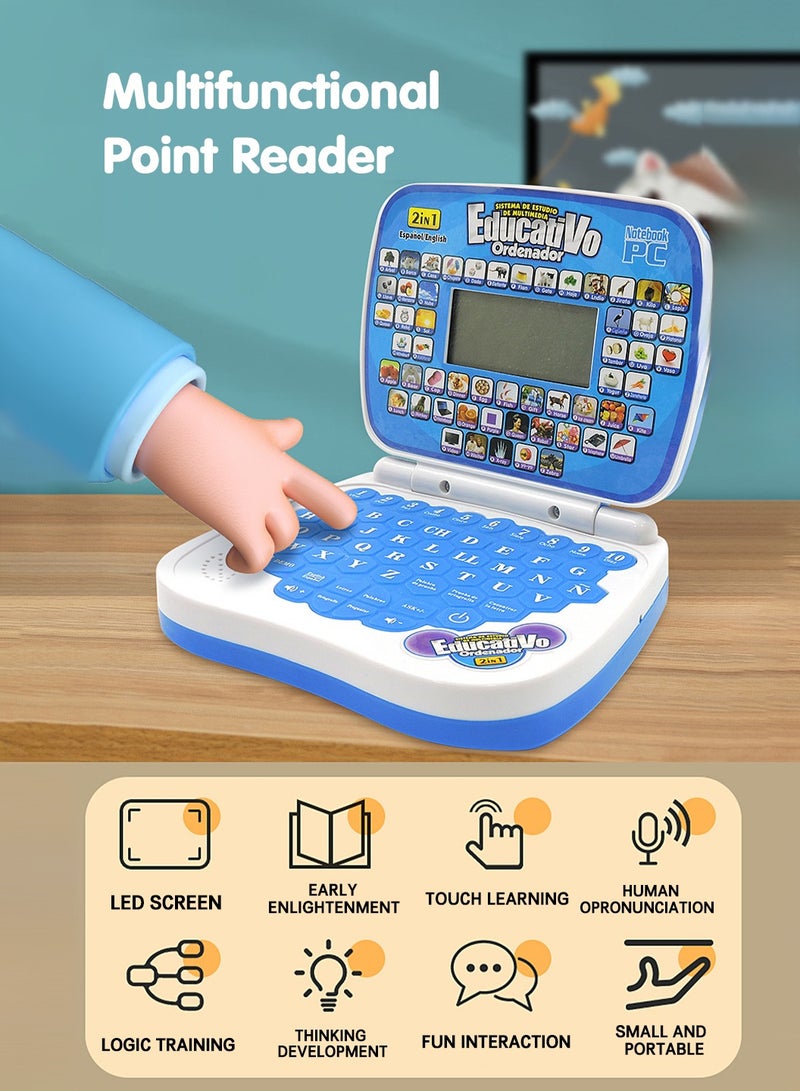 Moovant Kids Learning Laptop Simulation Educational, Toddler Learning Computer Toy, Electronic Musical Instruments Preschool Pretend Toys for Early Learning Mini Laptop Toys - Image 2