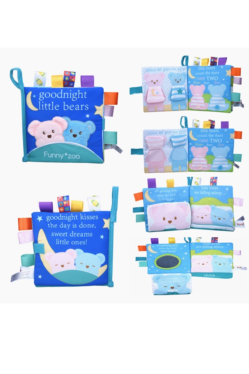 Animal Zoo Baby Crinkle 3D Cloth Story Books For 0-12 Months Infants Baby Soft Book Toys Gifting - Image 1