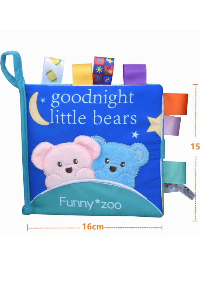 Animal Zoo Baby Crinkle 3D Cloth Story Books For 0-12 Months Infants Baby Soft Book Toys Gifting - Image 2