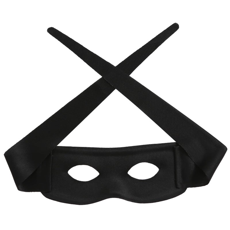 Furutonhe Halloween Costume Eye Mask Masquerade Hero Mask Cosplay Party Dress up Accessories Black for Bandit Robber Bat Barnacle - Image 1