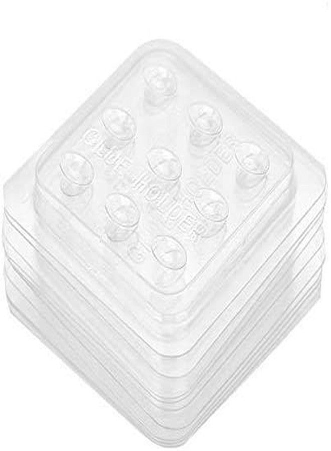 Sonew Disposable Eyelash Adhesive Palette Plastic False Eyelash Glue Gasket Holder Pallet 10 pcs - Image 1