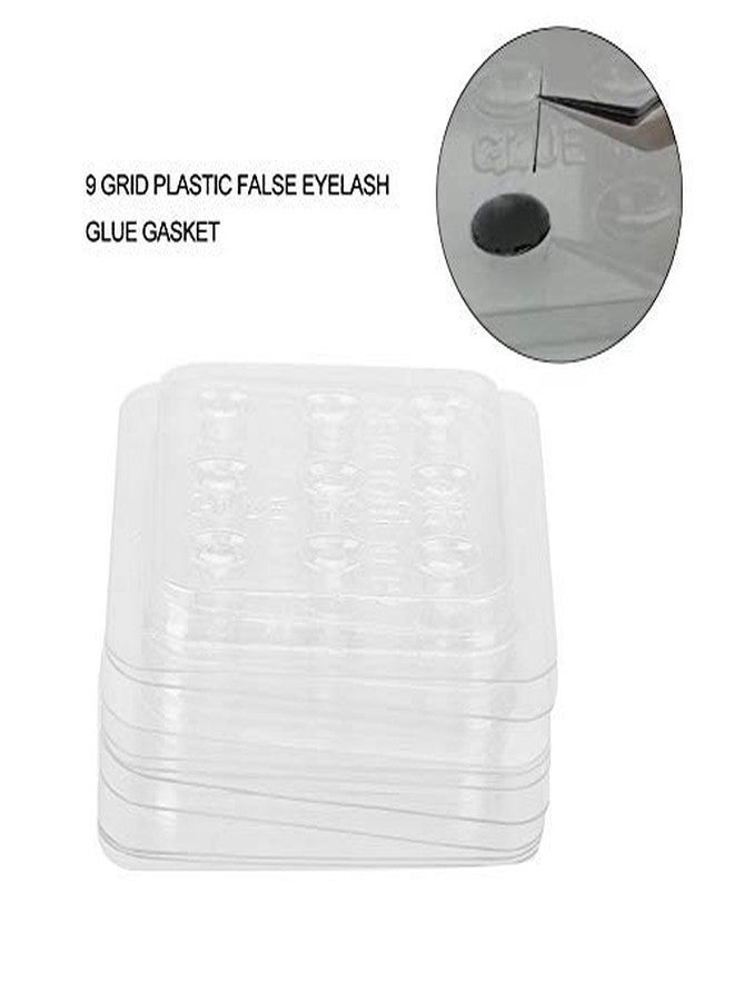 Sonew Disposable Eyelash Adhesive Palette Plastic False Eyelash Glue Gasket Holder Pallet 10 pcs - Image 4