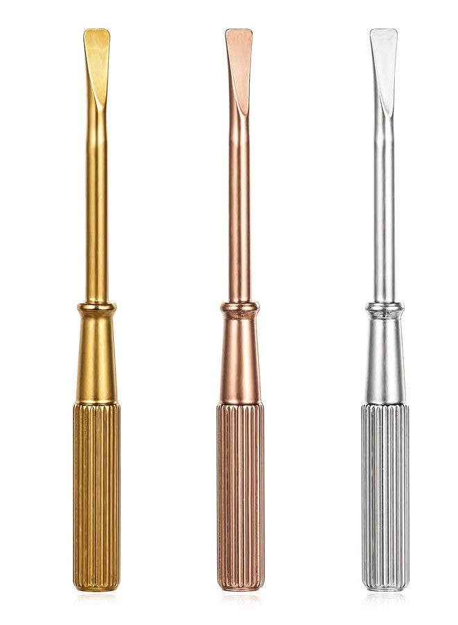 Psyqtsuary 3 Pcs Screwdriver Titanium Steel Mini Screw Driver Screwdriver for Love Bracelet with Non-slip Handle Jewelry Repair Tools slotted screwdriver, Gold +Silver + Rose Gold - Image 1