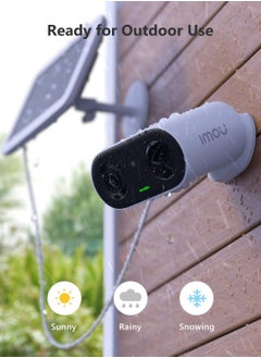 IMOU Imou 2K Wireless Security Camera Outdoor PIR AI Human Detection, FREE Cloud/Local Storage, Battery Operated CCTV Camera WiFi Home Security Camera, Siren, 2-Way Audio, IP65, Magnetic, Works with Alexa  - Image 4