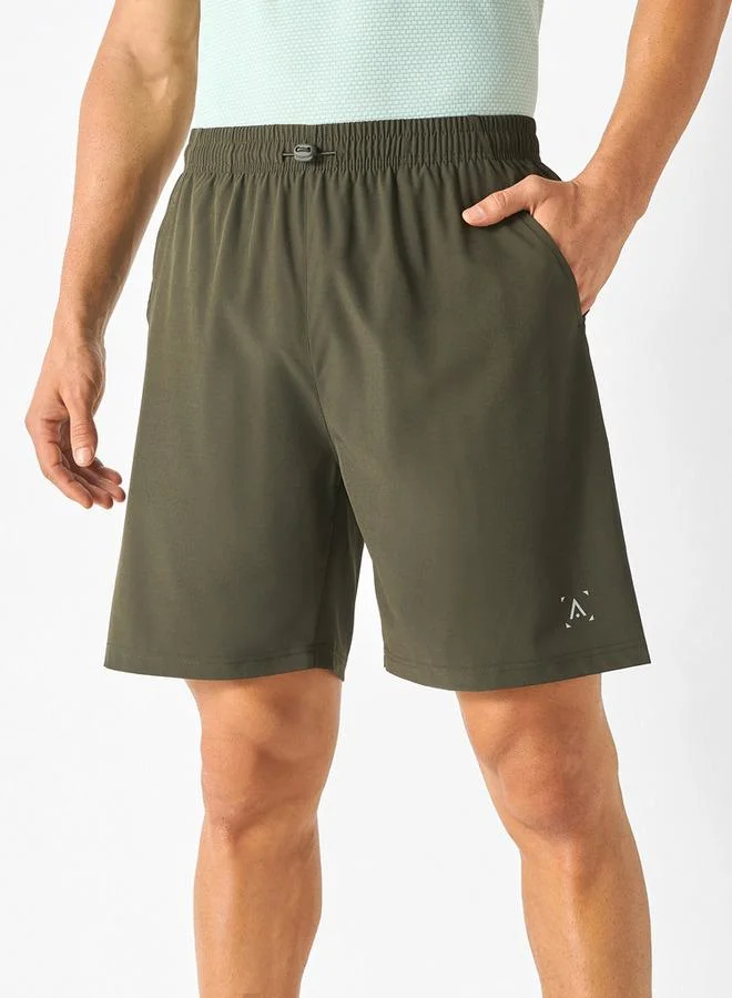 ADOT by Splash Printed Shorts with Elasticated Waistband and Pockets