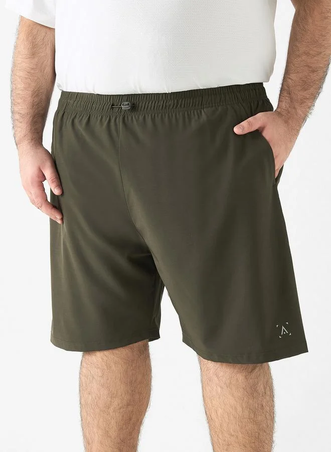 ADOT by Splash Printed Shorts with Elasticated Waistband and Pockets