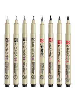 SAKURA Sakura Cherry Blossom Technical Pen Set for Hand - drawing, Comic Design, Sketching, Tracing, Fine - line Drawing and Drafting - 15 - piece Set with Full Model Range (003 + 005 + 01 + 02 + 03 + 04 + 05 + 08 + 10 + 12 + 1 + 2 + 3 + BR + PN)  - Image 5